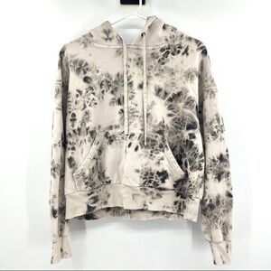 Pam & Gela Black and Cream Tie-Dye Hoodie